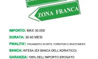 Finanziamenti per Zona Franca